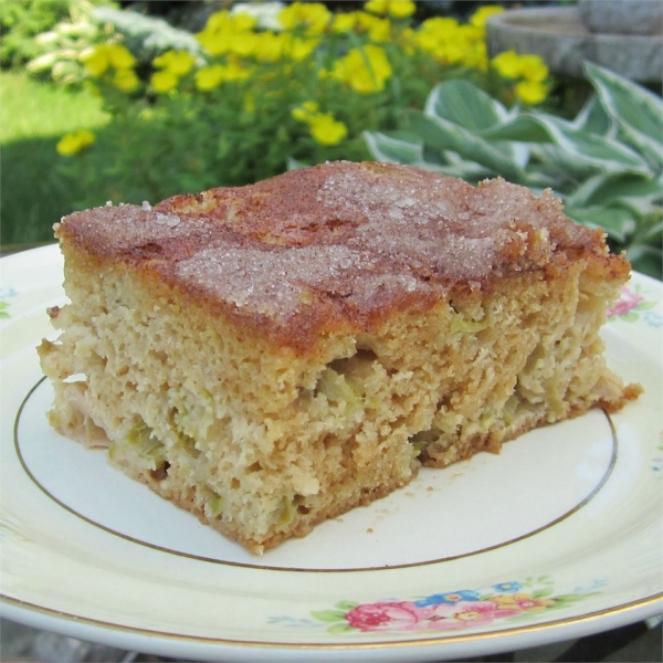 Rhubarb Stir Cake