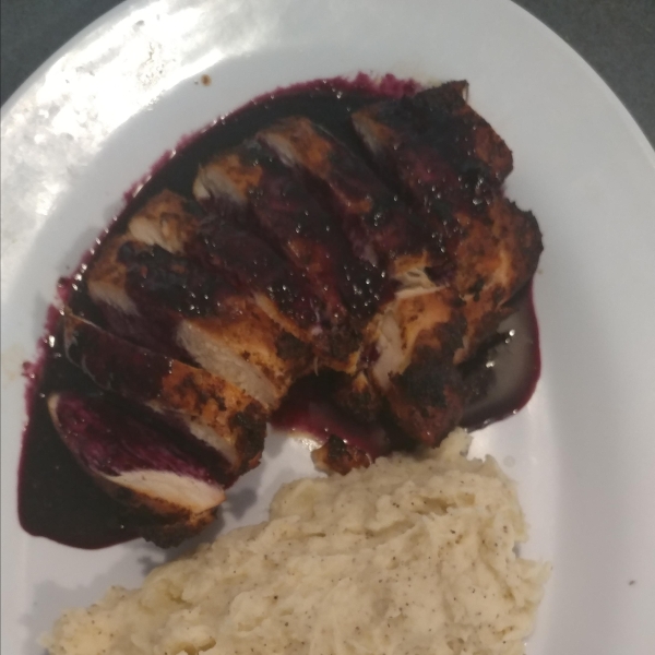 Red, White, and Blueberry Grilled Chicken