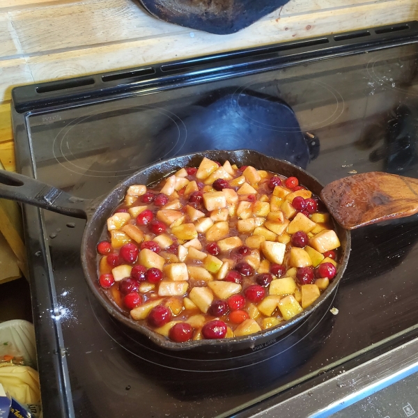 Caramel Apple Cranberry Pie