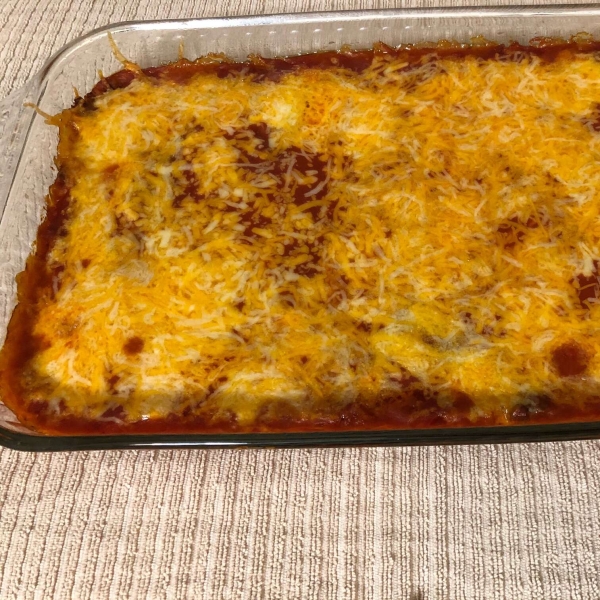 Meaty Stuffed Pepper Casserole