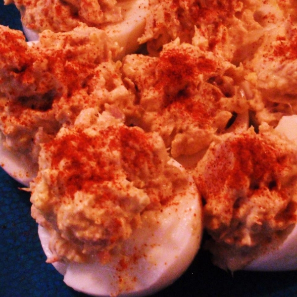 Tuna Stuffed Deviled Eggs