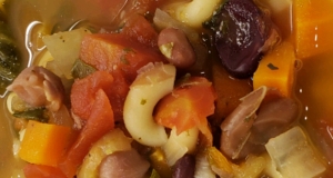 Slow Cooker Vegetarian Minestrone