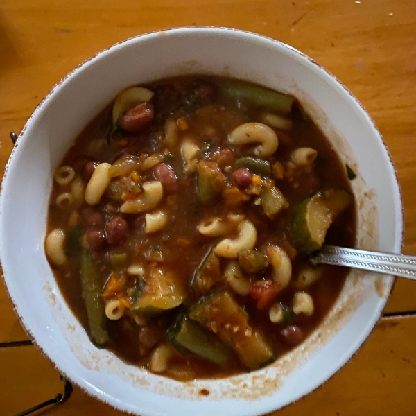 Slow Cooker Vegetarian Minestrone