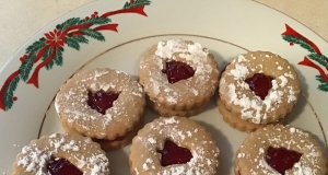 Raspberry Linzer Cookies