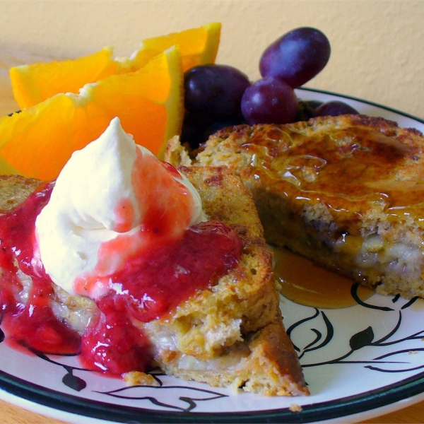 Karen's Baked Banana Stuffed French Toast