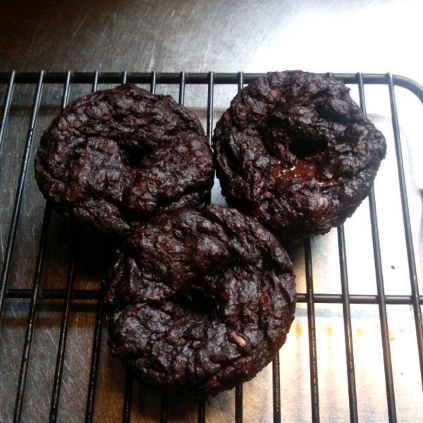 Flourless Double Chocolate Chip Zucchini Muffins