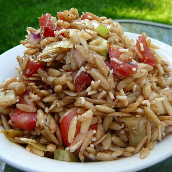 Orzo Tomato Artichoke Salad