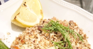 Pecan-Crusted Baked Salmon with Lemon-Dill Aioli