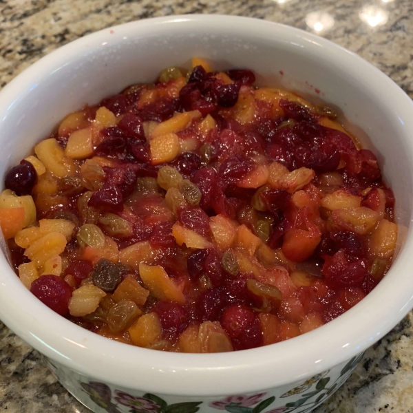 Cranberry Sauce with Apricots, Raisins, and Orange