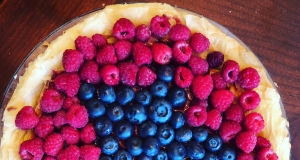 Red, White, and Blueberry Cheesecake Pie