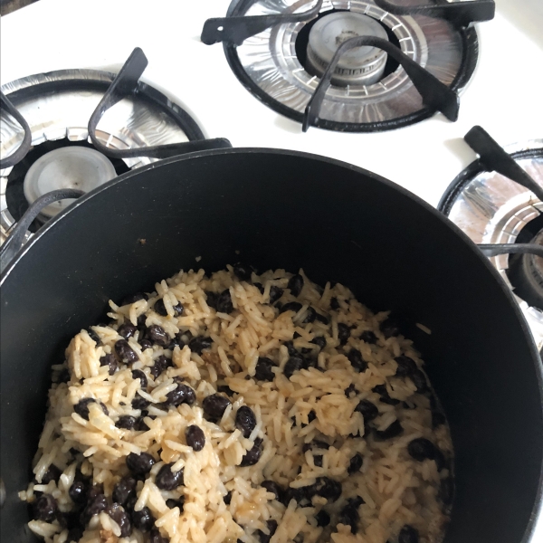 Coconut Rice with Black Beans