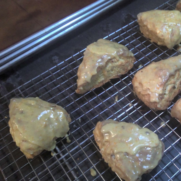 Orange Scones with Orange Glaze