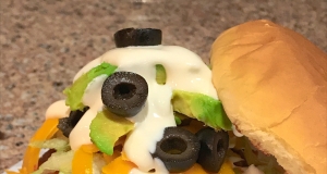 Sarah's Stewed Taco Burgers