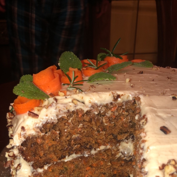 Carrot Cake with Chai-Flavored Cream Cheese Frosting