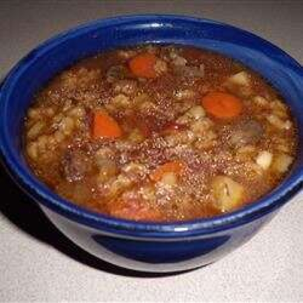 Linda's Oxtail and Barley Soup