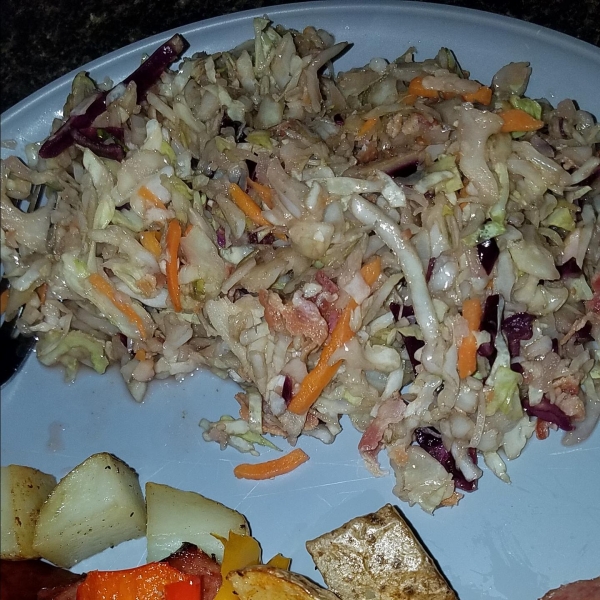 Wilted Cabbage Salad with Bacon