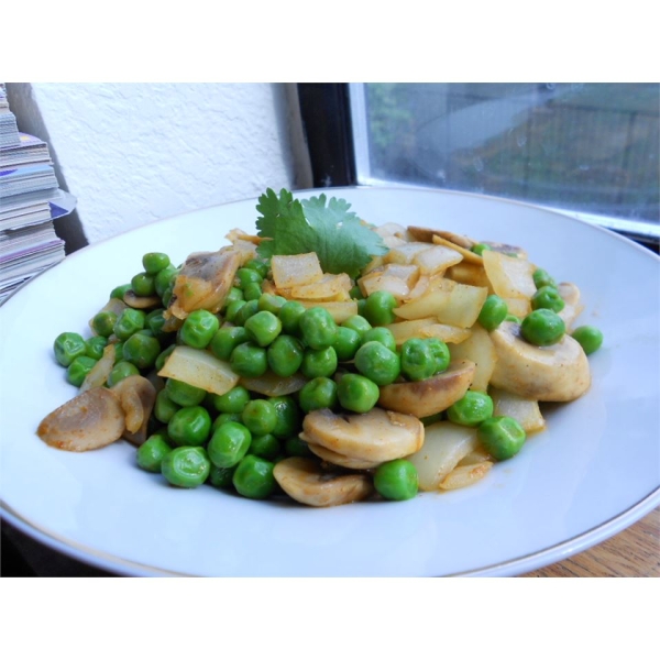 Ed's Secret Pea and Mushroom Salad