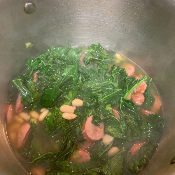 Big Ray's White Bean, Kale, and Kielbasa Soup