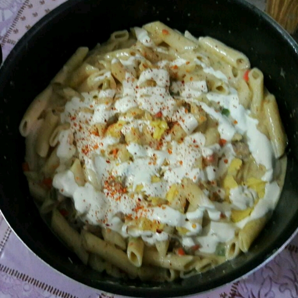 Cheesy Chicken Pepper Pasta