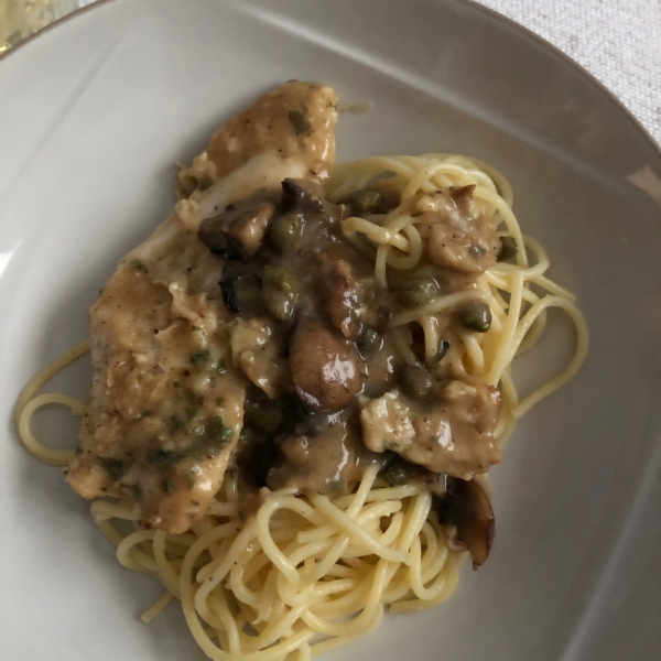 Mushroom Chicken Piccata