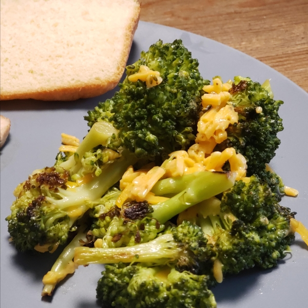 Cheesy Grilled Broccoli