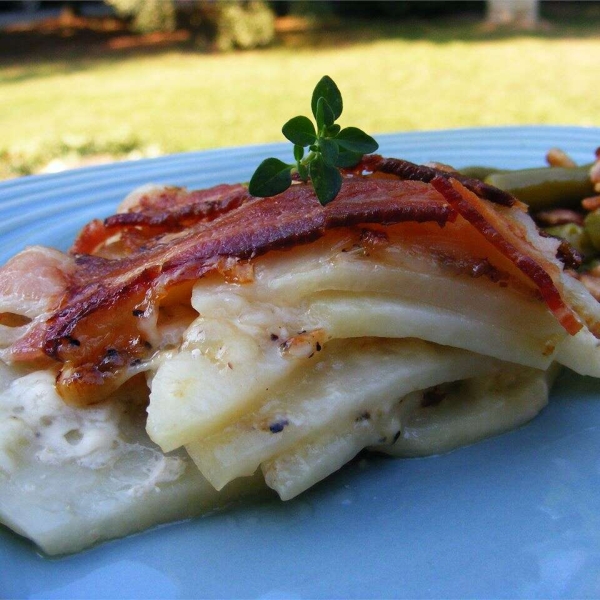Bacon, Potato and Cheese Tart