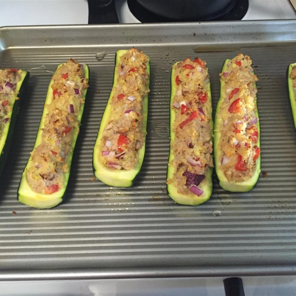 Tuna-Stuffed Zucchini