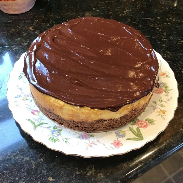 Ghirardelli Layered Chocolate Cheesecake With Ganache Glaze