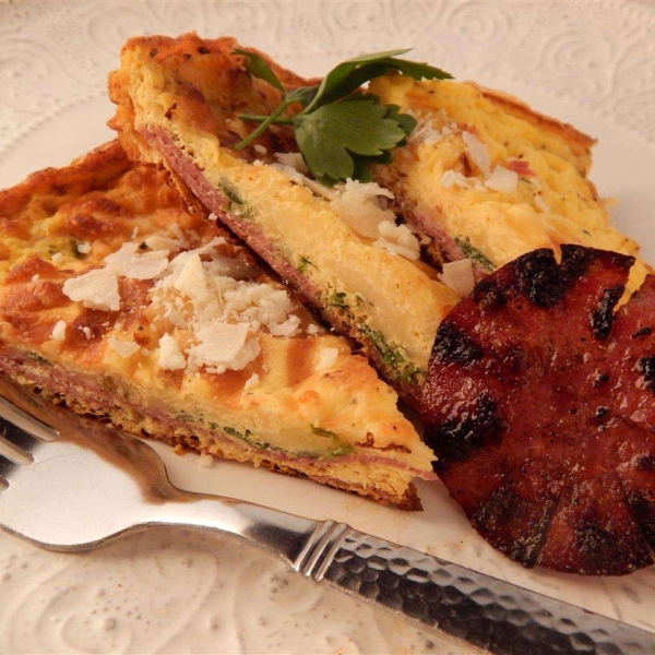 Three Cheese Salami Frittata