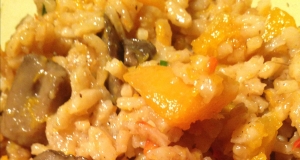 Instant Pot Butternut Squash Risotto with Mushrooms