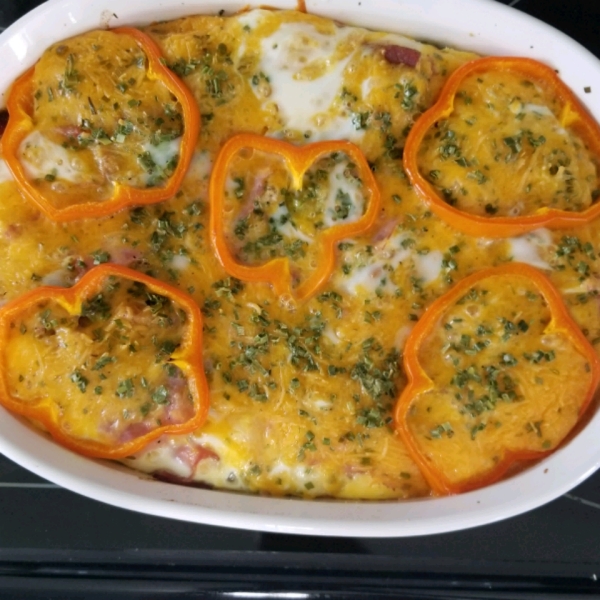 Ham and Cheese Egg Bake