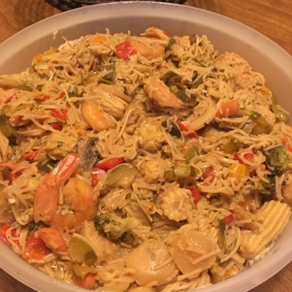 Shrimp Stir Fry With Egg Noodles