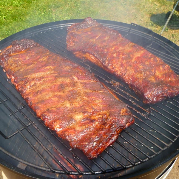 Slow Smoked Pork Spareribs