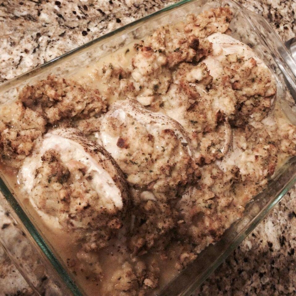 Stuffed Chicken Breasts with Cornbread Dressing