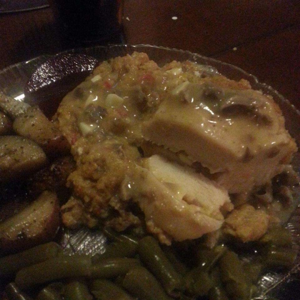 Stuffed Chicken Breasts with Cornbread Dressing