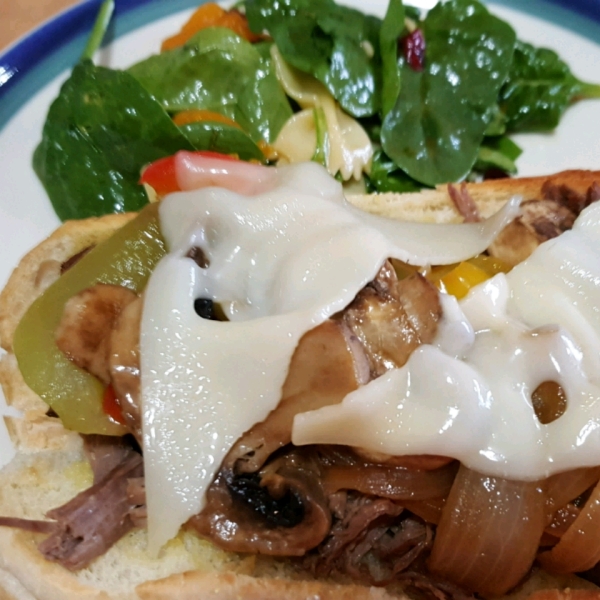 Slow Cooker Cheese Steaks