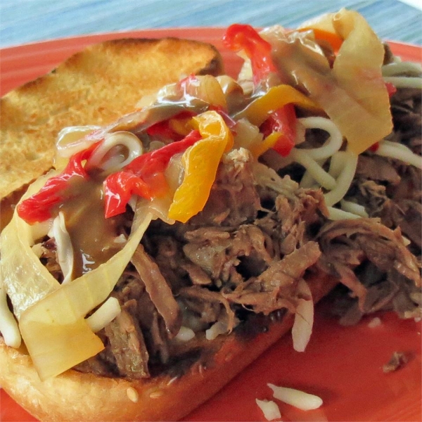 Slow Cooker Cheese Steaks