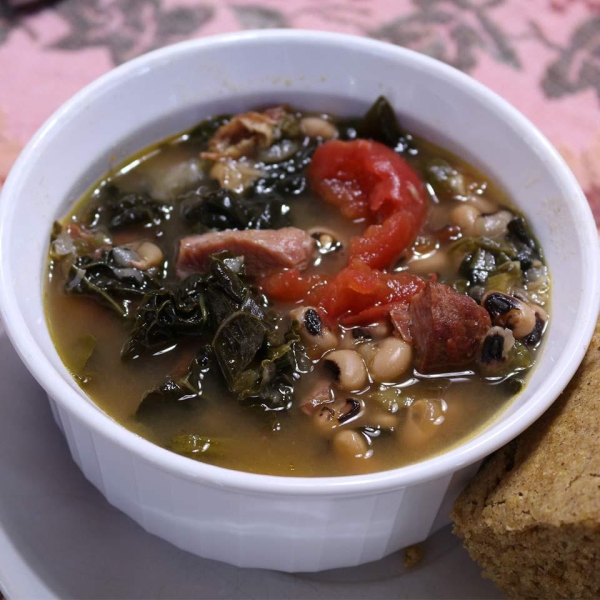 SoCal Greens and Black Eyed Pea Soup