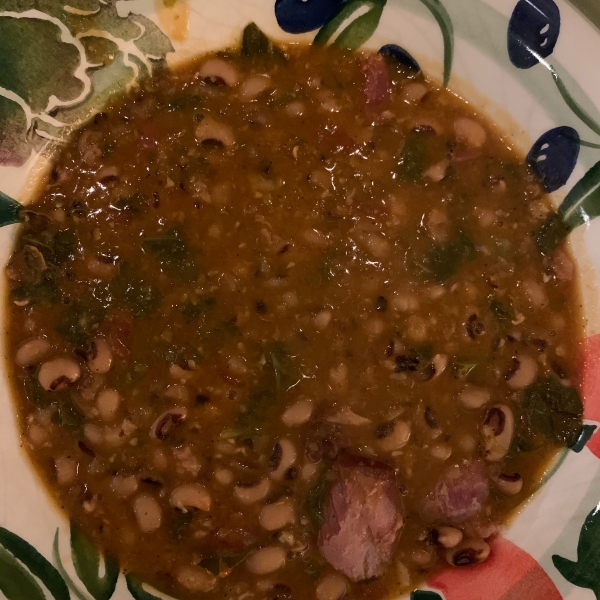 SoCal Greens and Black Eyed Pea Soup