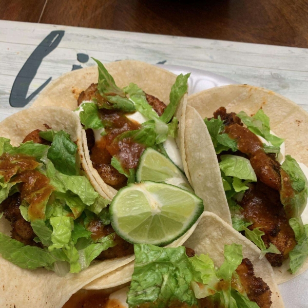 Shrimp Tacos with Cilantro-Lime Crema