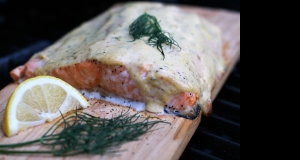 Cedar Planked Salmon with Dill