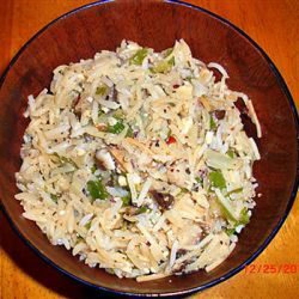 Hazelnut-Mushroom Pilaf