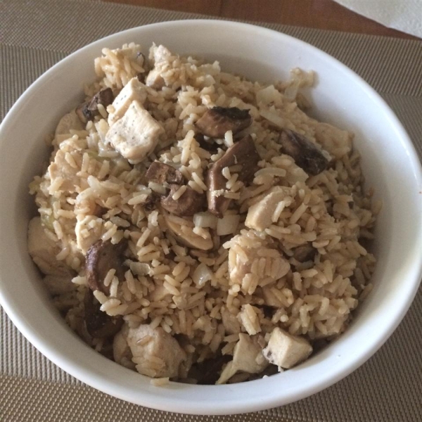 Hazelnut-Mushroom Pilaf