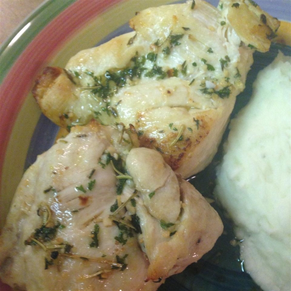 Broiled Herb Butter Chicken