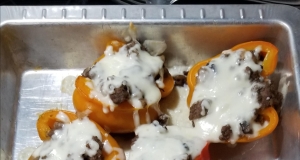 Beef and Mushroom Stuffed Peppers