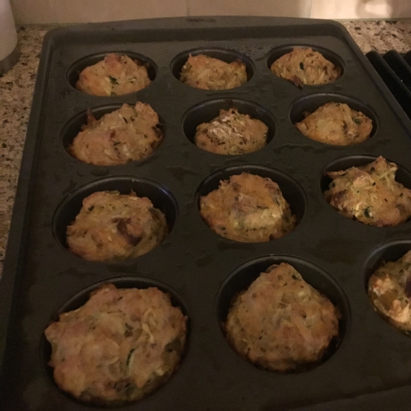 Savory Zucchini Chard Muffins