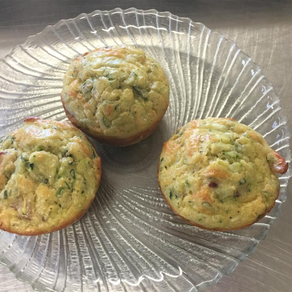 Savory Zucchini Chard Muffins