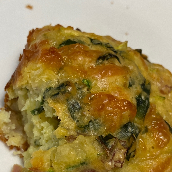 Savory Zucchini Chard Muffins