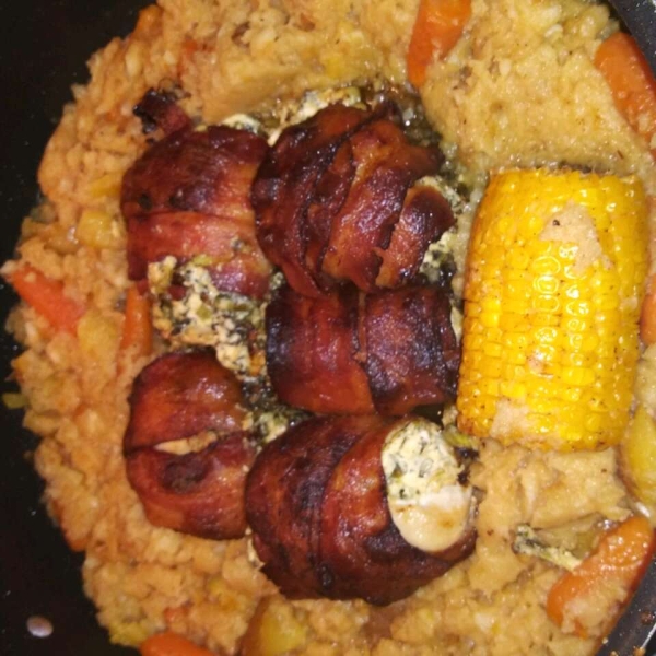 Stuffed and Wrapped Chicken Breast