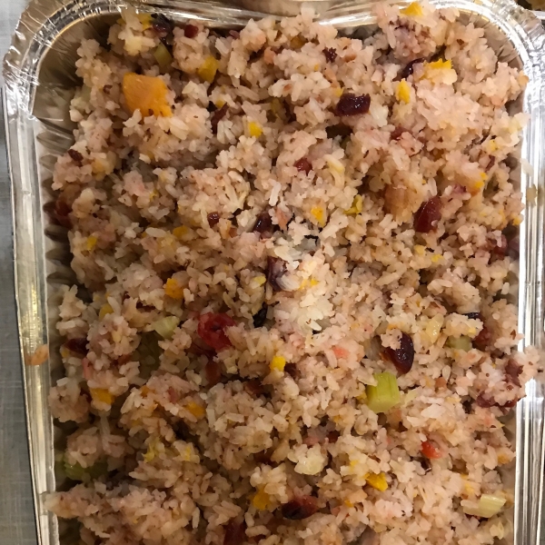 Rice Stuffing with Apples, Herbs, and Bacon